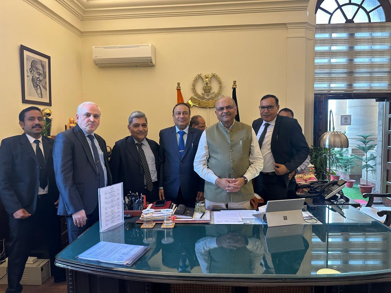 AIFTP Delegation Lead By National President Samir Jani Met CBDT Chairman Ravi Agrawal and GSTAT PRESIDENT Sanjay Mishraji at Delhi on 8th July 2025.