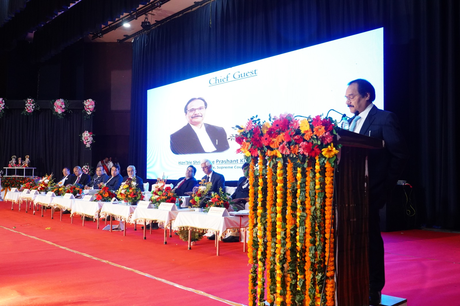 Hon’ble Shri Justice Prashant Kumar Mishra, Judge, Supreme Court of India addressing the gathering.
