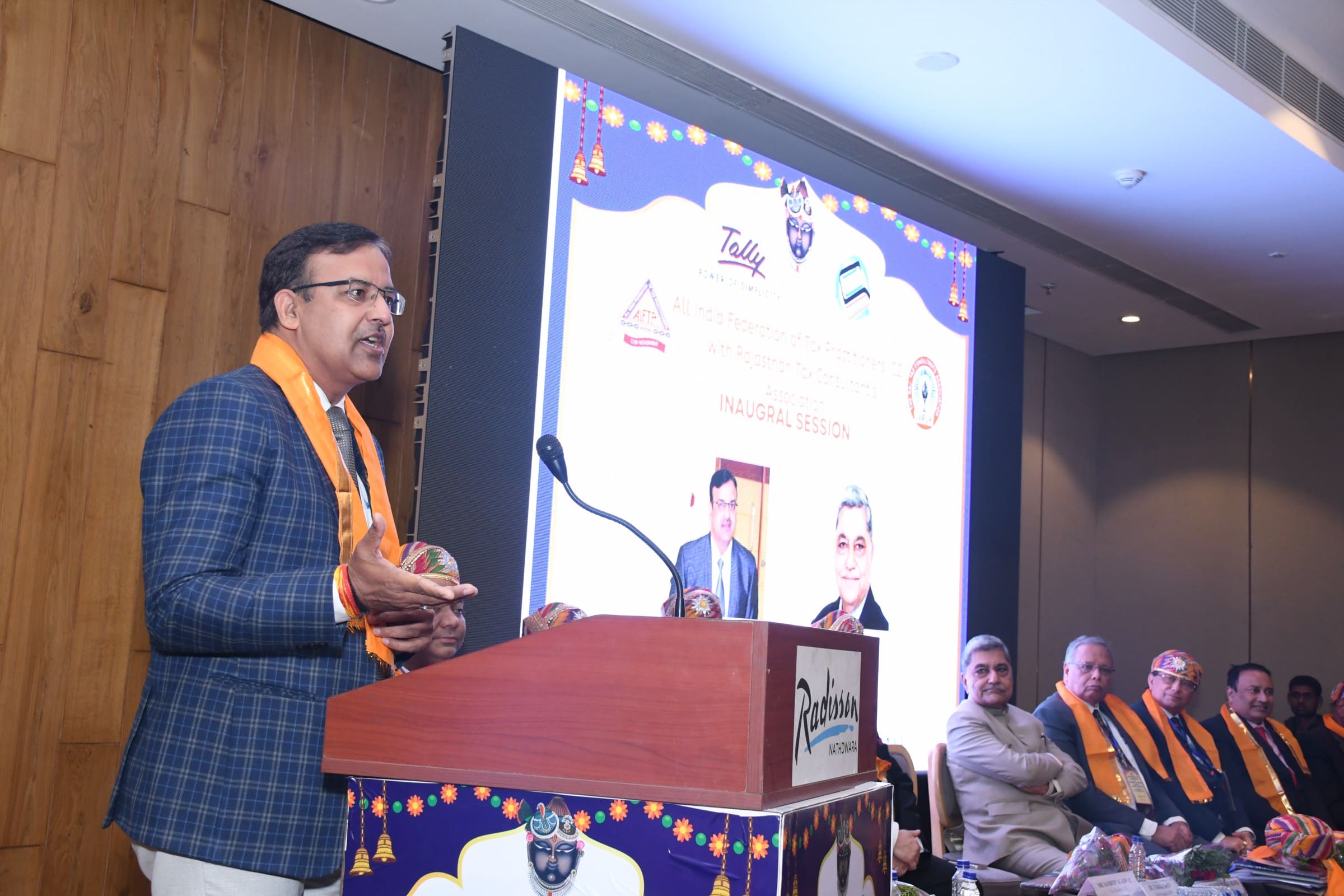 Shri Praveen Kumar Mishra, Chief Guest addressing the gathering.
