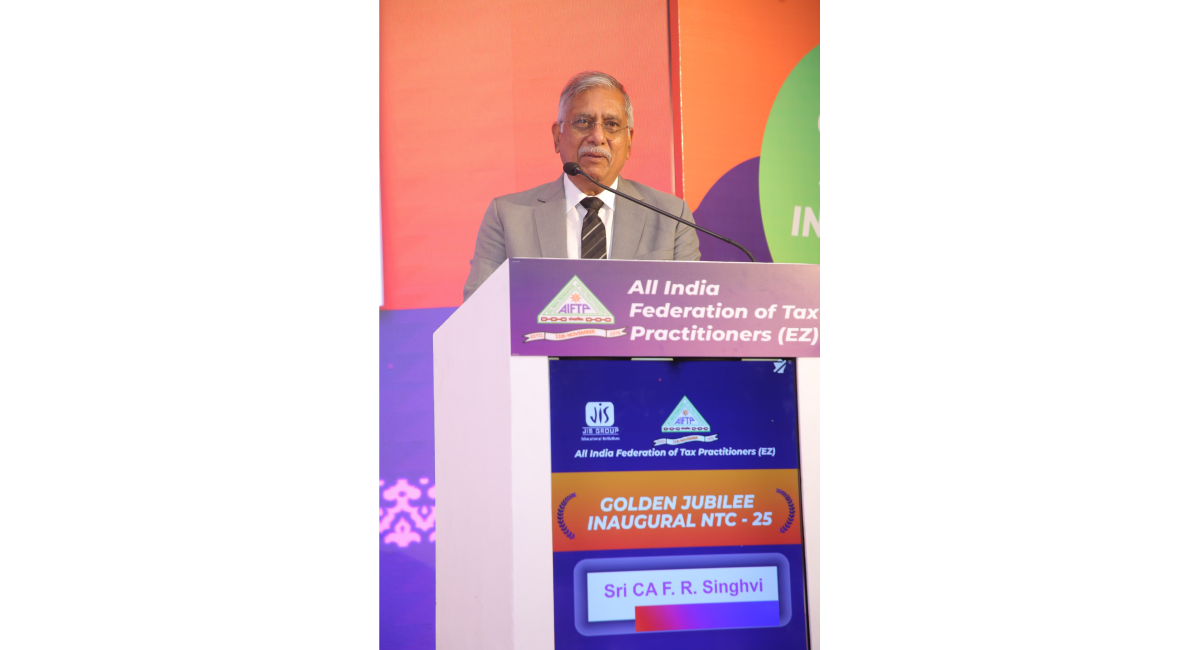 Shri F. R. Singhvi addressing the gathering.